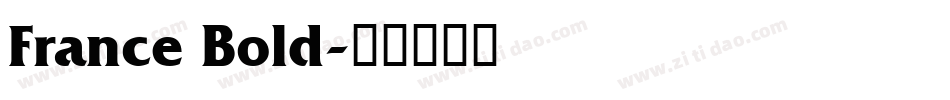 France Bold字体转换